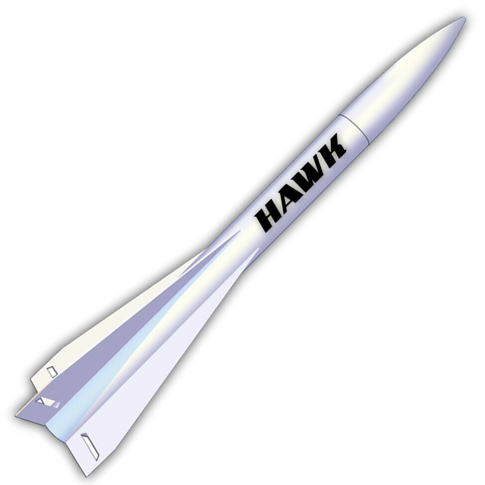 LOC Precision Flying Model Rocket Kit 1.63" Hawk   LOC PFY-HAWK