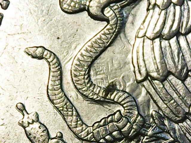 Dramatic Die Clash and doubling  Error in $50 pesos COYOLXAUHQUI 1984