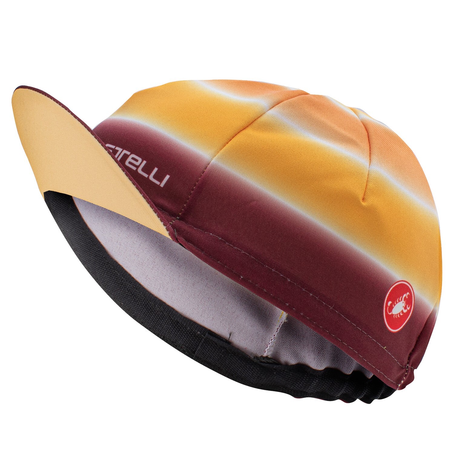 Castelli DOLCE Cycling Cap : SAND/BORDEAUX - One Size
