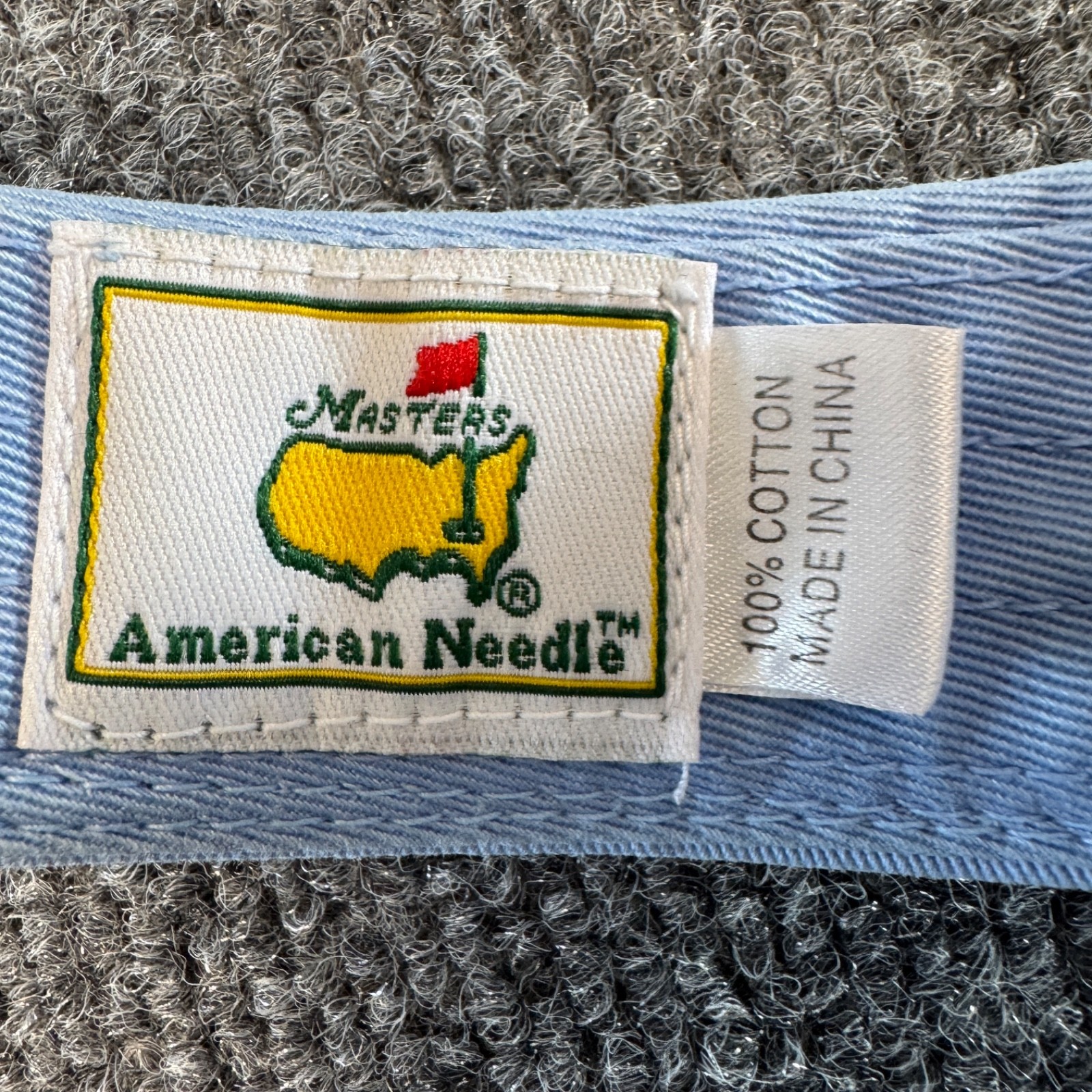 Vintage Masters Augusta National Visor Light Blue American Needle Hat