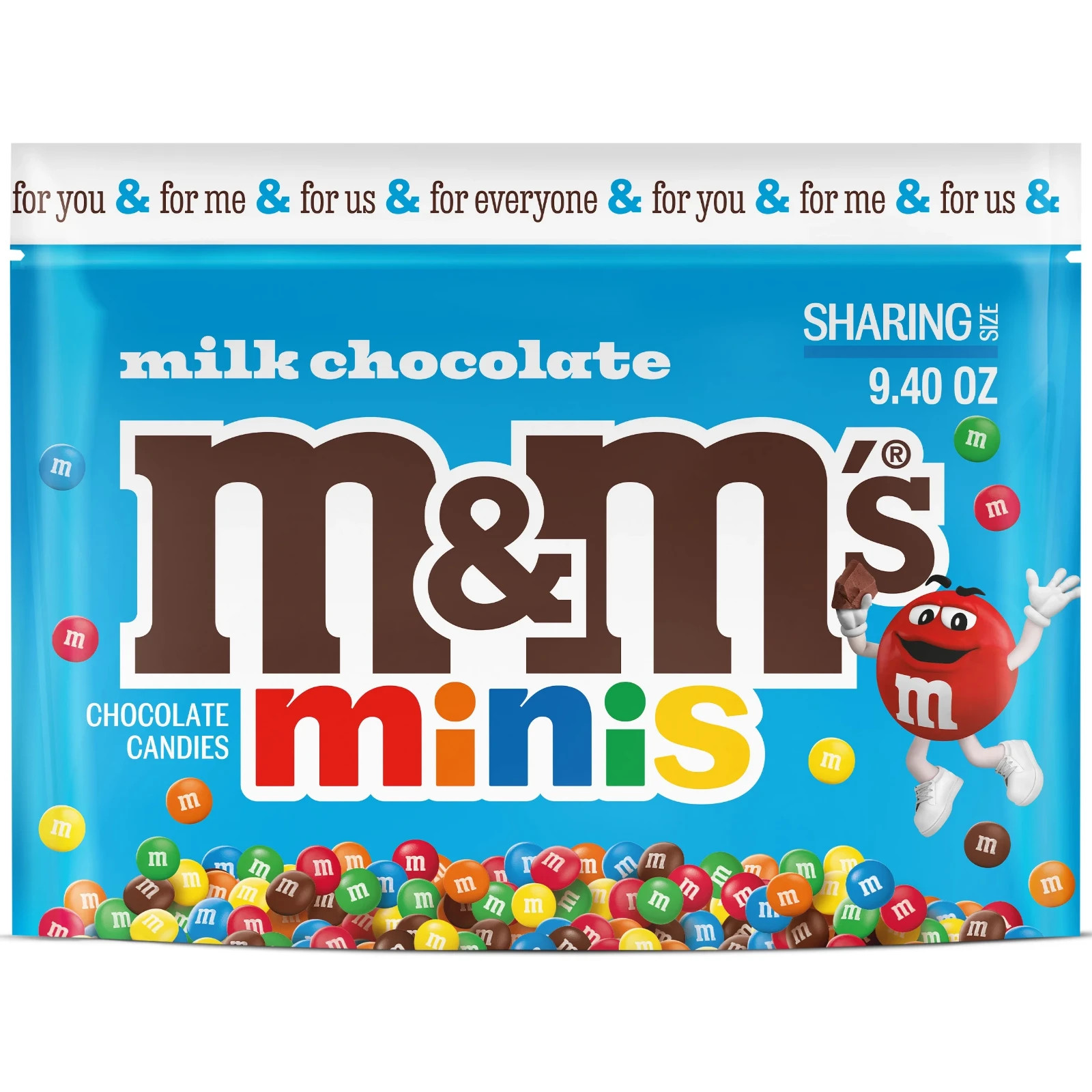 NEW Sealed MINIS Chocolate M&M's 9.40 oz Bag