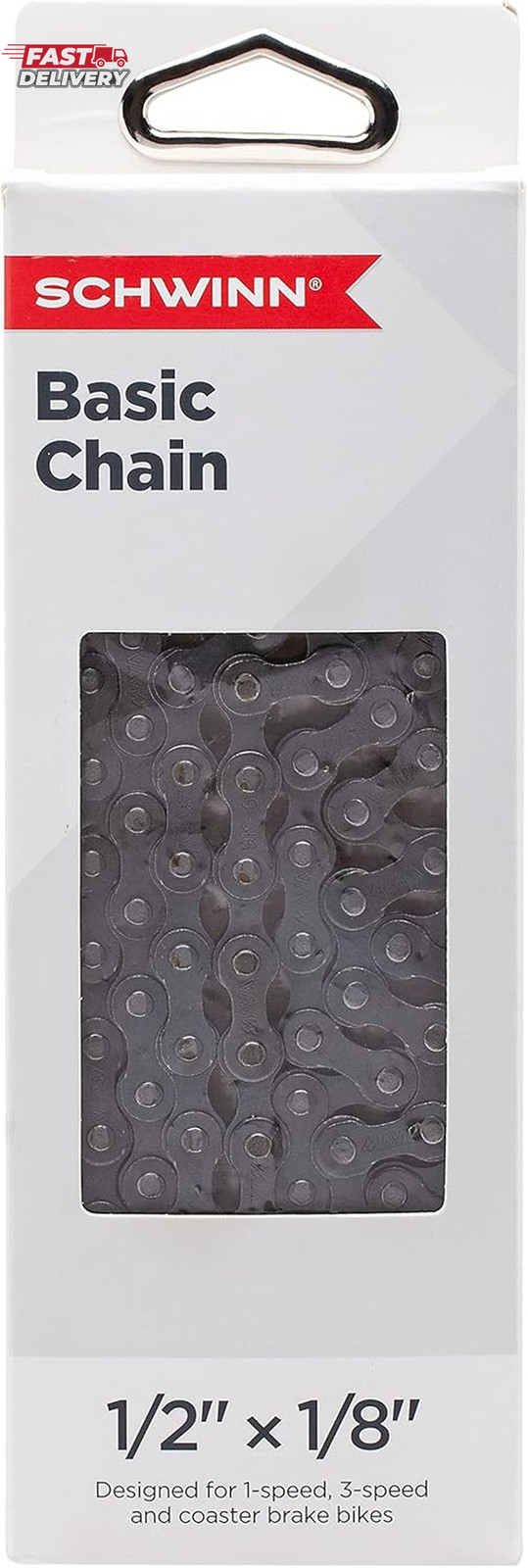 Schwinn Chain, Steel Replacement Chain, 112 Links, Fits Derailleur & Non-Deraill