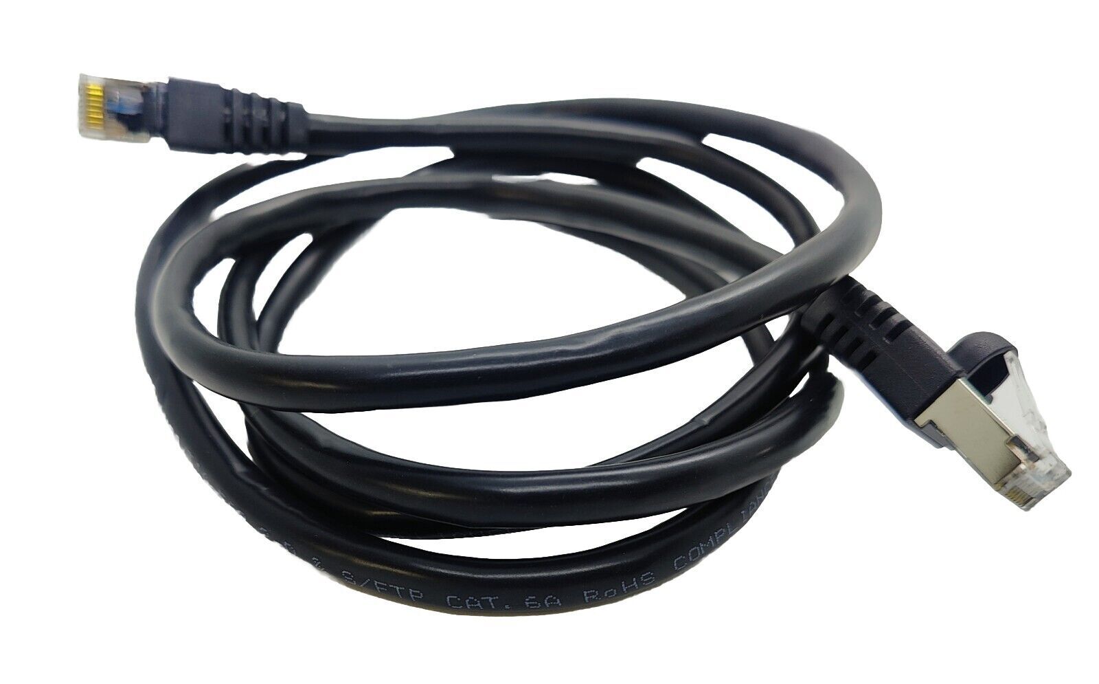 7Ft Cat6a SFTP 26AWG Shielded Patch Cable 100% Pure Copper Wire