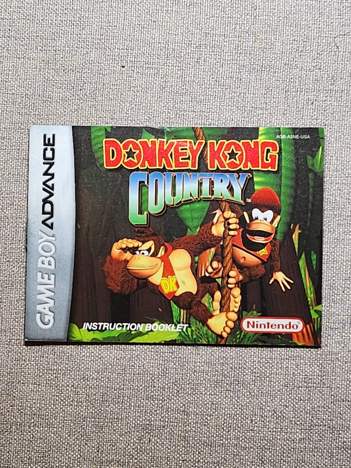 Donkey Kong Country Instruction Manual Only - Game Boy Advance
