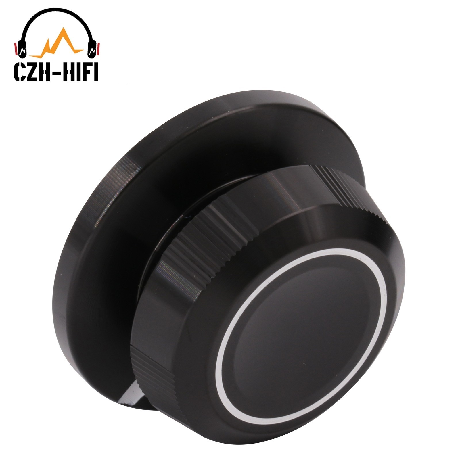1PC 48x23mm Solid Aluminum Potentiometer Knob for Amplifier DAC CD Volume DIY