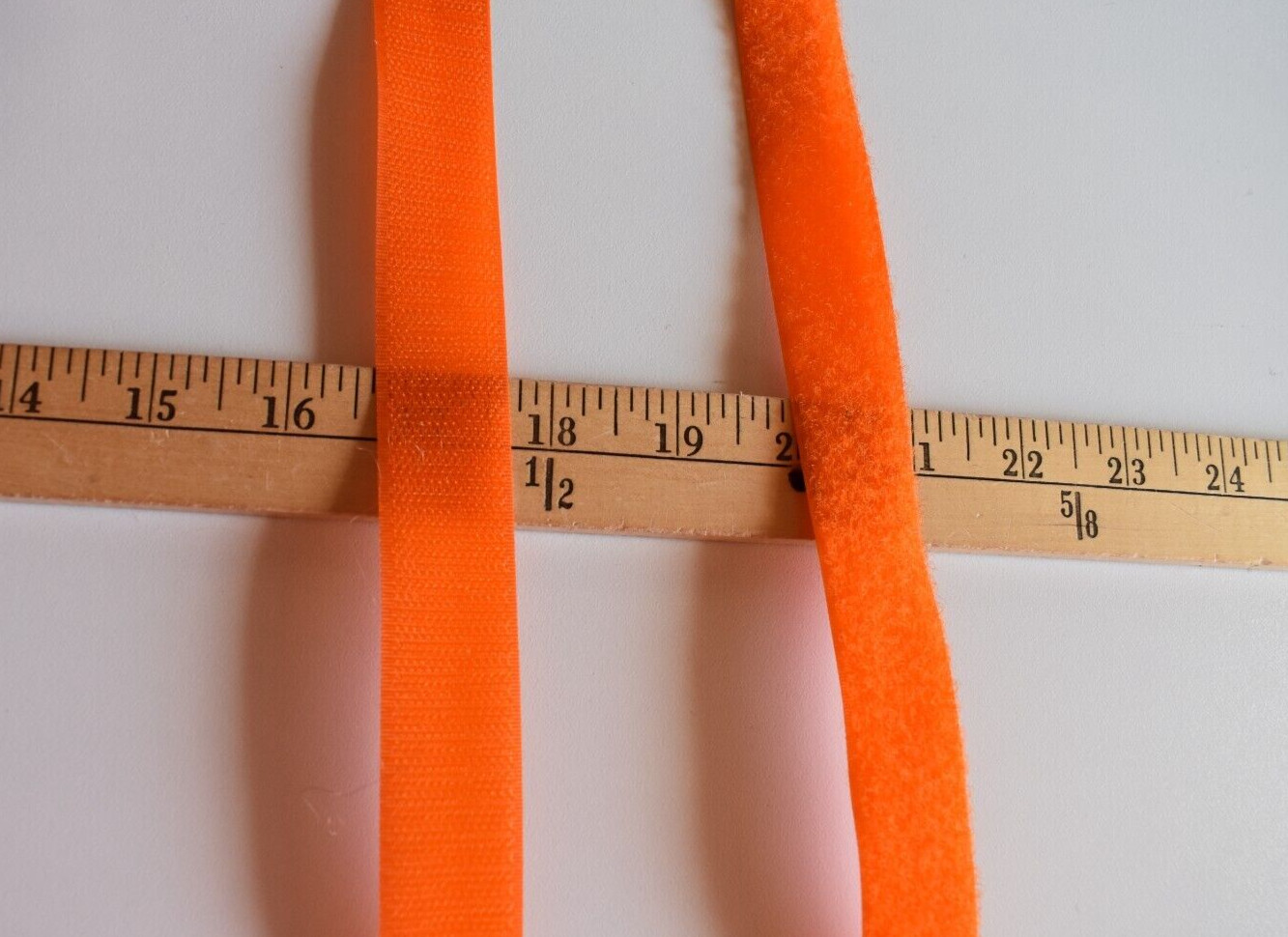 ORANGE HOOK & LOOP SEW-ON TAPES 1 " WIDE BY THE YARD