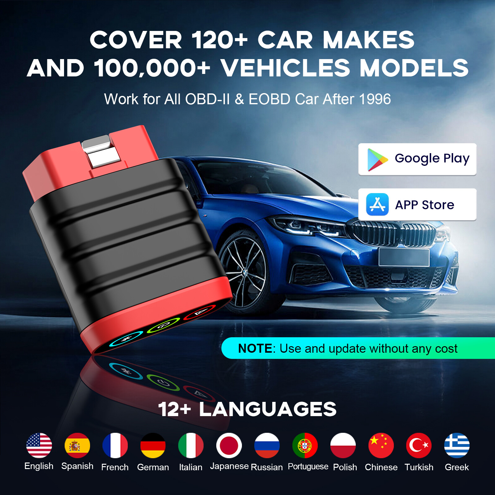 Thinkdiag mini Bluetooth All System OBD2 Scanner Car Diagnostic Tool Code Reader