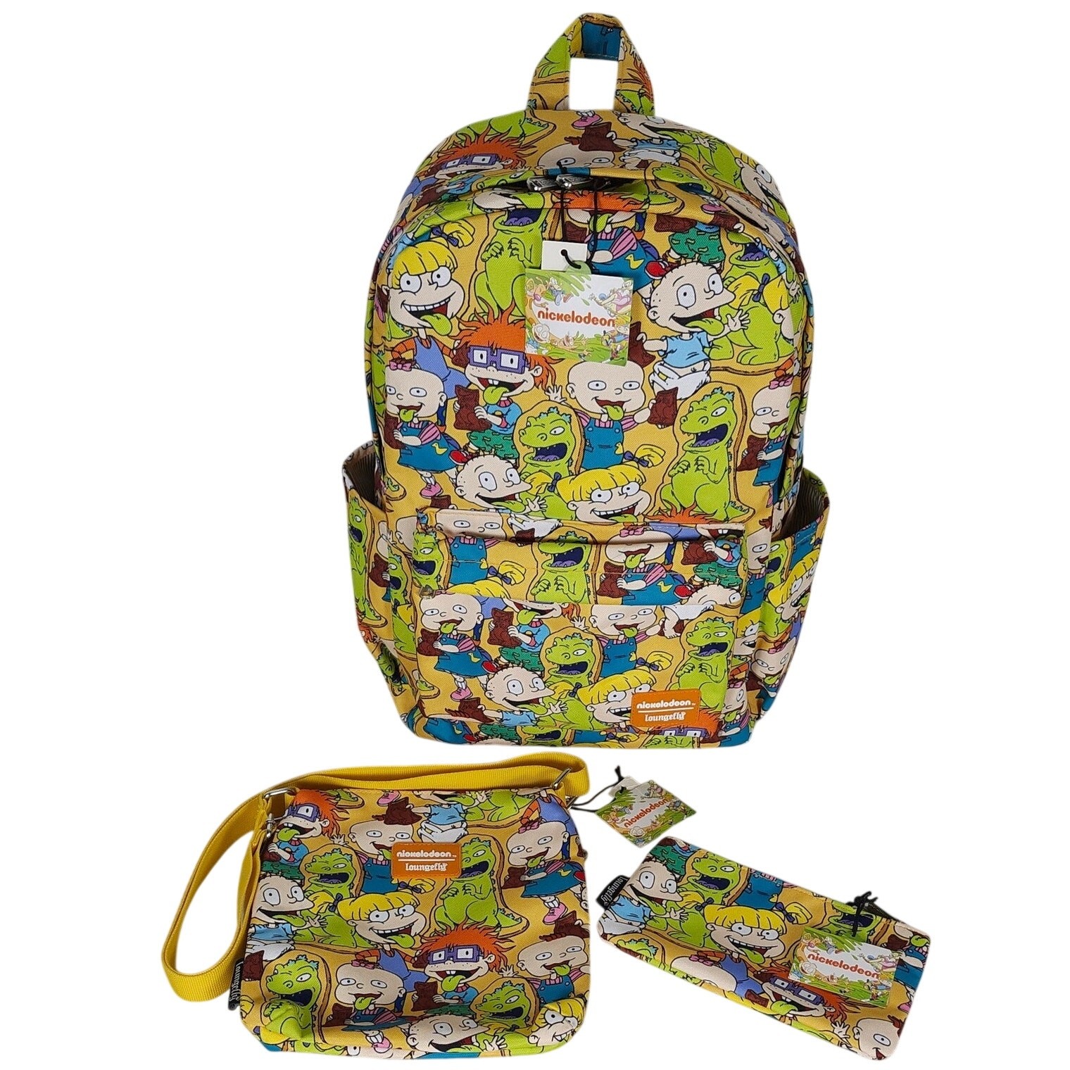 Rare NWT Loungefly Rugrats 3‑Piece Set • Backpack • Crossbody • Pouch • 2020