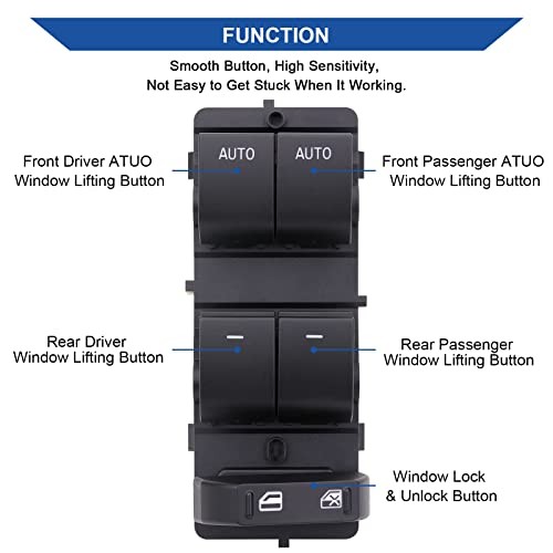 Power Window Control Switch Button Compatible with 2011-2014 Ford F-150