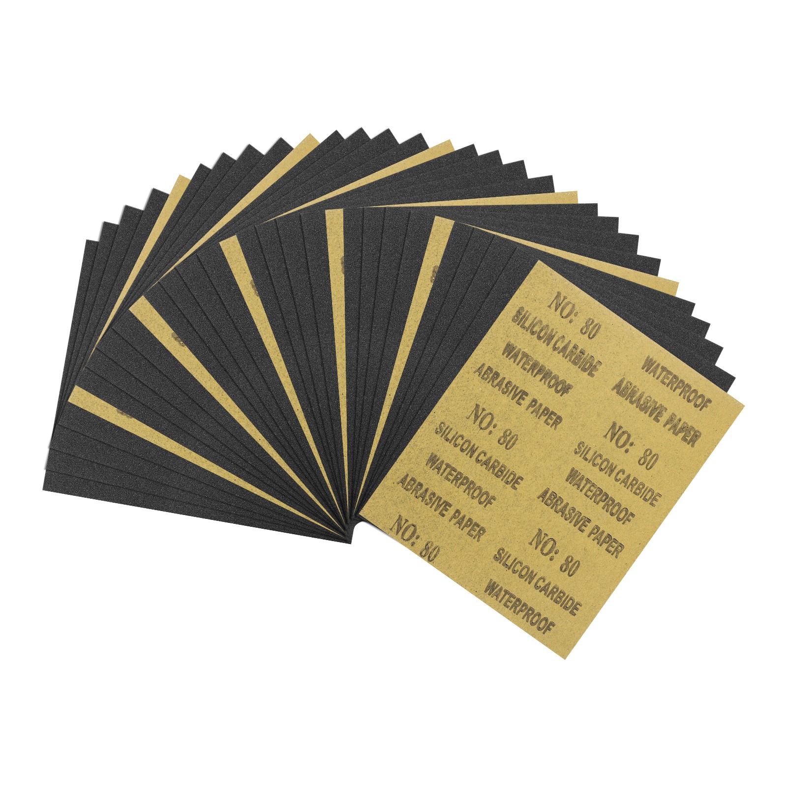 30pcs Sand Papers - [9 x 11 Inch x 80 Grits] Sandpaper Sheets