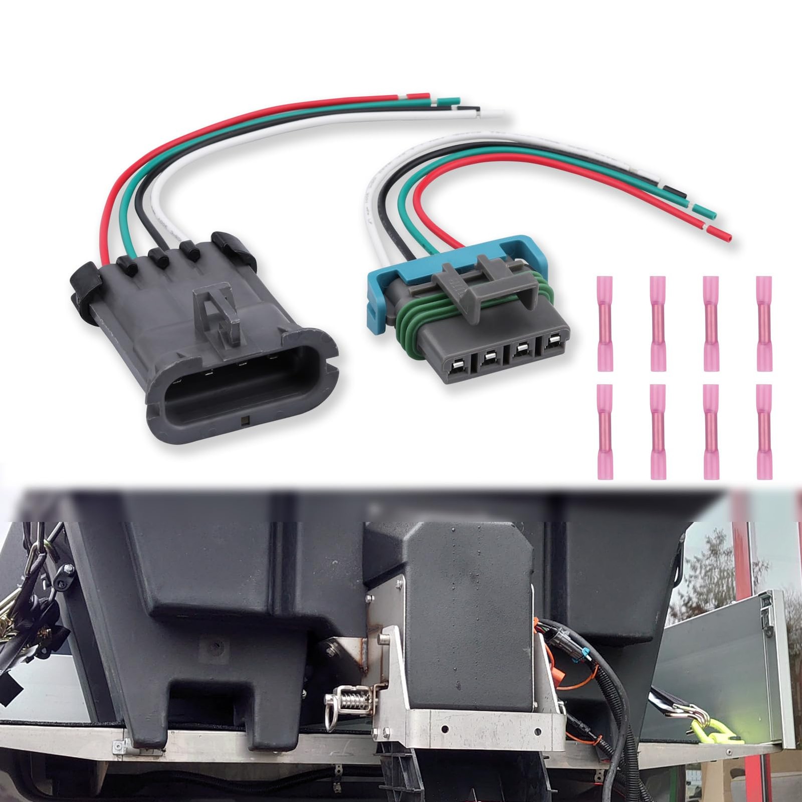 4Pin Auger Wire Repair Harness Fit for Buyers SaltDogg SHPE1500 SHPE2000 SHPE...
