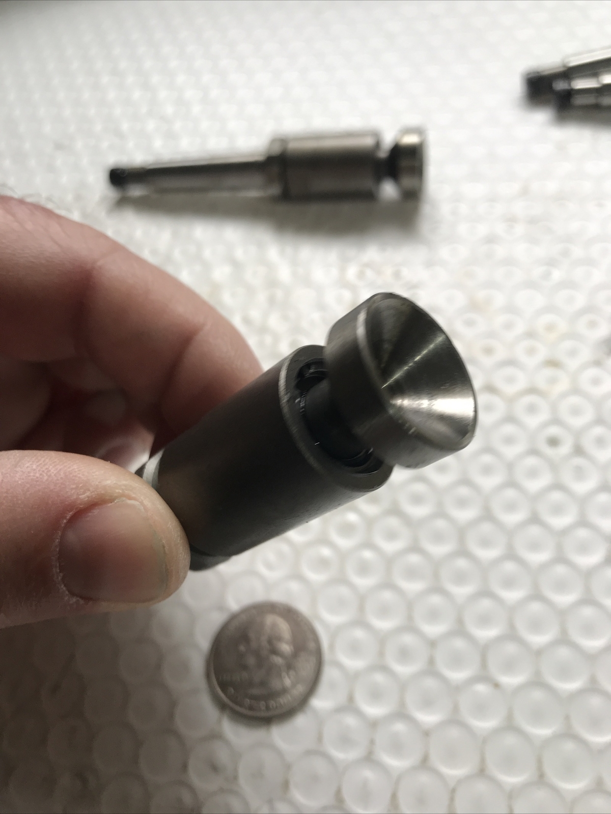 Machinist Tools Small Live Bull Nose Center With MT1 Shank Swiss Screw Machine