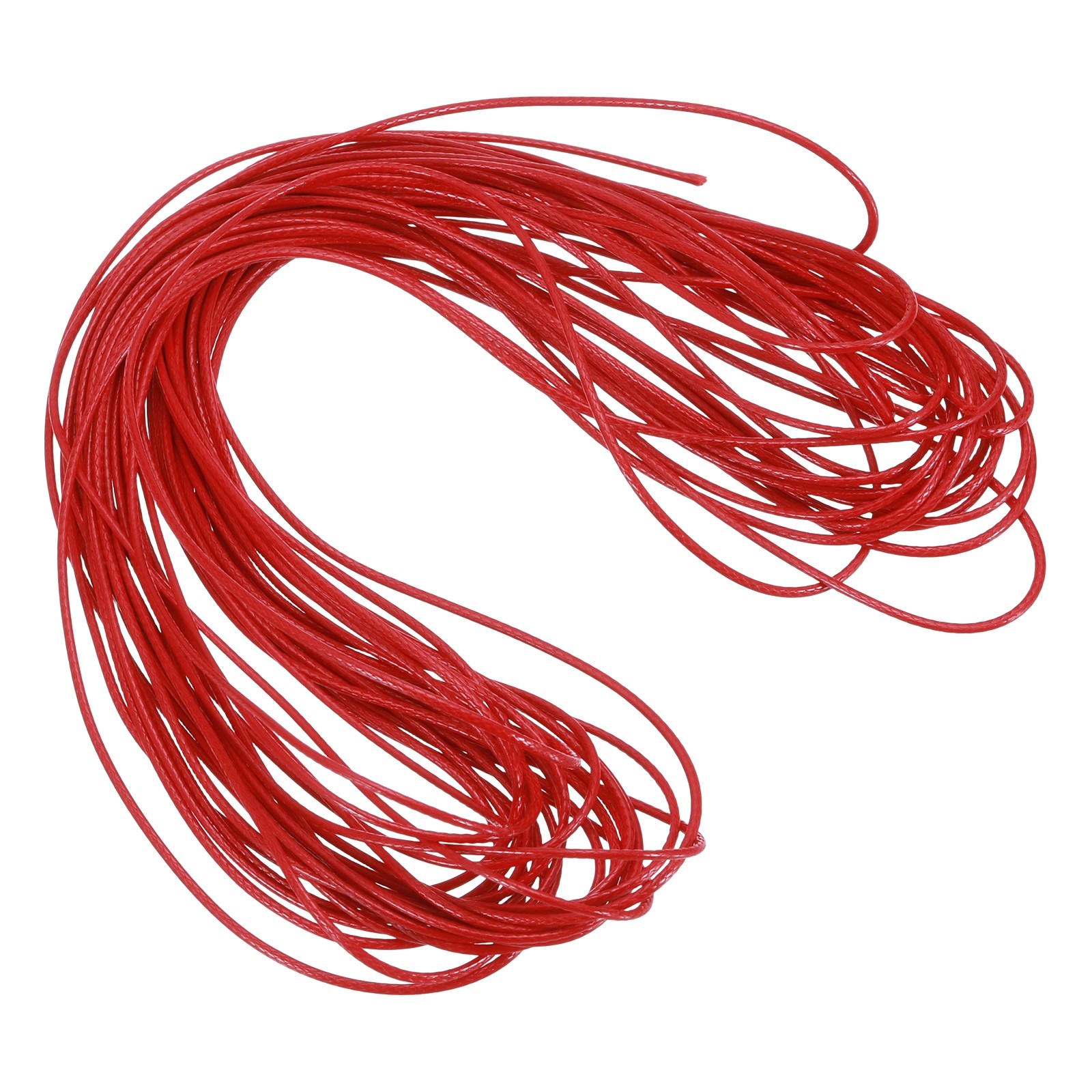 Red 1mm Waxed Cord 11 Yard Wax Bead Thread String for Jewelry Make