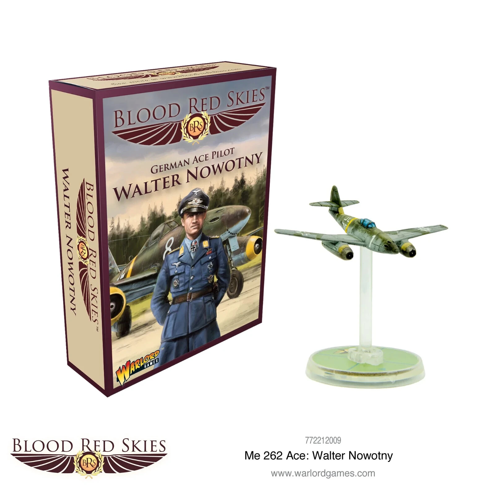 Walter Nowotny Me 262 German Ace Pilot Blood Red Skies Warlord Games