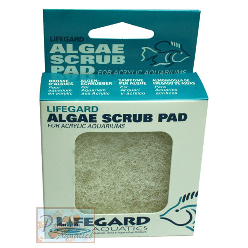 Lifegard 3" x 3" White Algae Scub Pad for Acrylic Aquariums