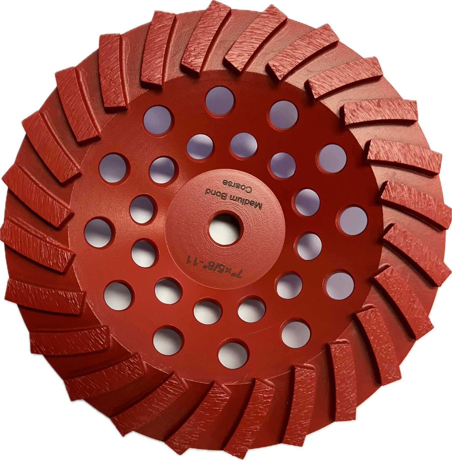 Vantage diamond tooling, Turbo 24 Segment Cup wheel 7''.