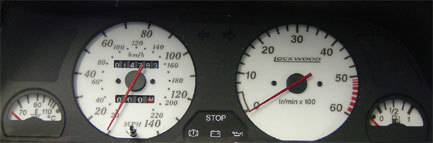 Lockwood Peugeot 306 Diesel no Oil - Starts at 20MPH WHITE (ST) Dial Kit 400EE3