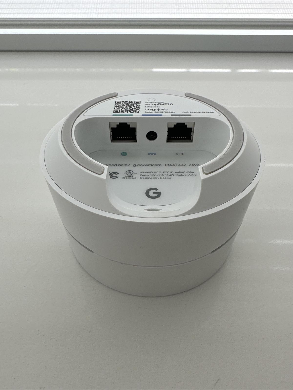 Google Wifi Mesh Router AC1200 (GA02430-US) - White