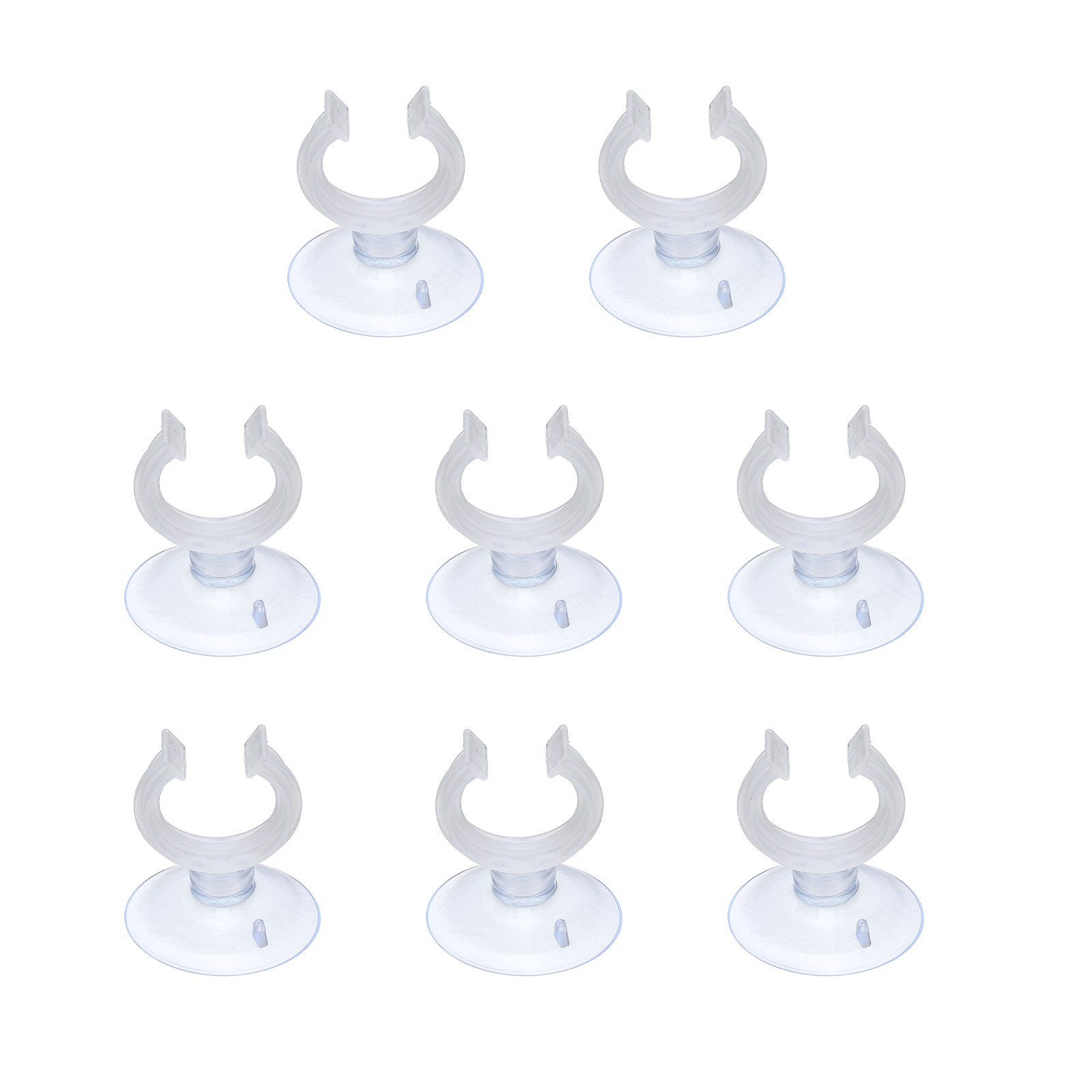 8Pcs Aquarium Suction Cups for 0.8" Fish Tank 20x30MM Clear