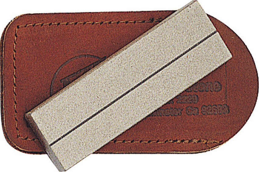 Eze-Lap Diamond Super Fine Grit Pocket Knife Sharpener w/ Leather Pouch 26SF