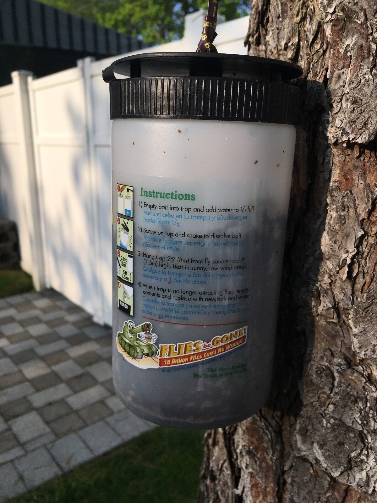 Flies Be Gone FLY BARREL Fly Trap - Reusable