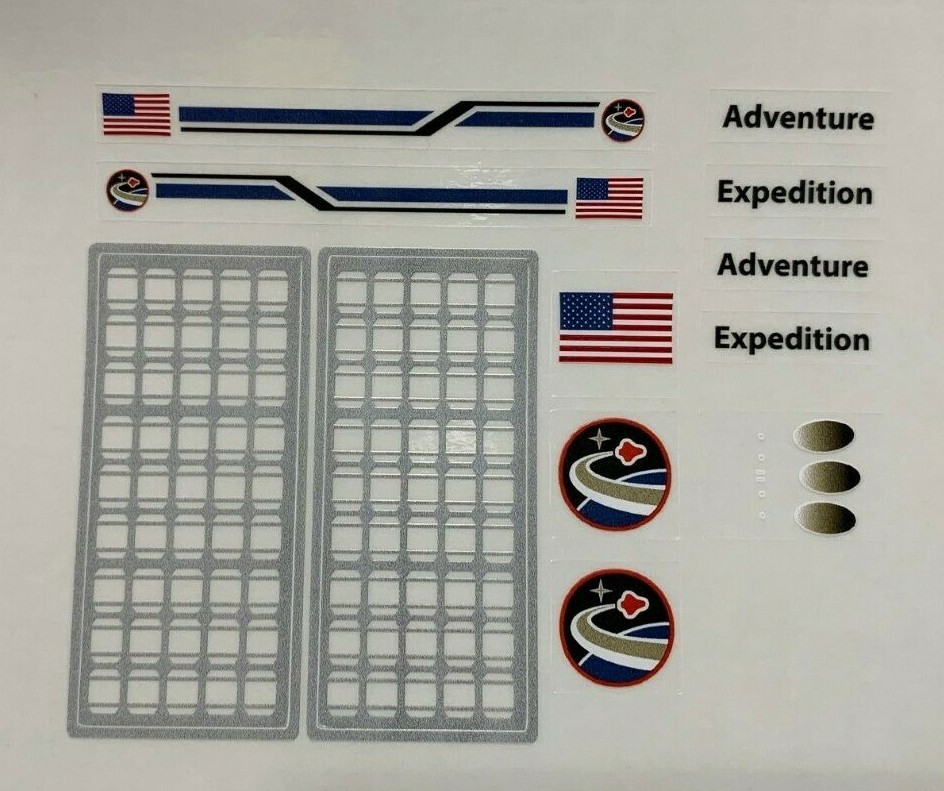 Custom Replacement Stickers for 10213 10231 Space Shuttle Expedition