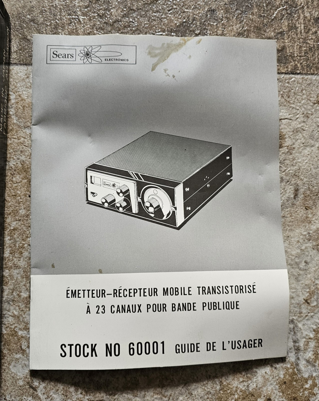 Simpson Sears Electronics Mobile CB Transceiver Model 60001