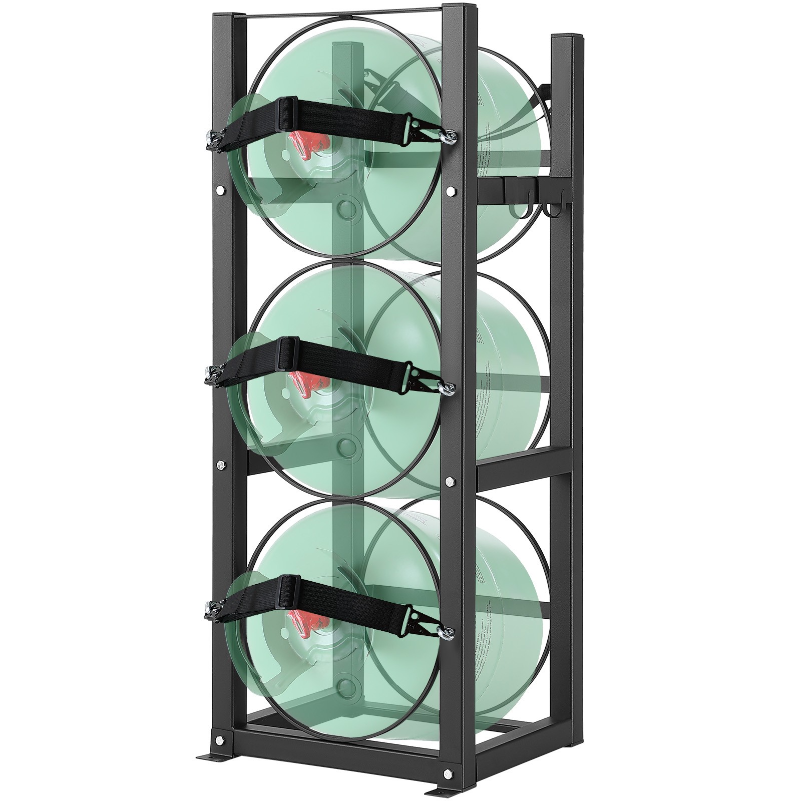 Uimoso Refrigerant Tank Rack 3 x 30lbs Bottle Tanks Cylinder Tank Rack & Holder