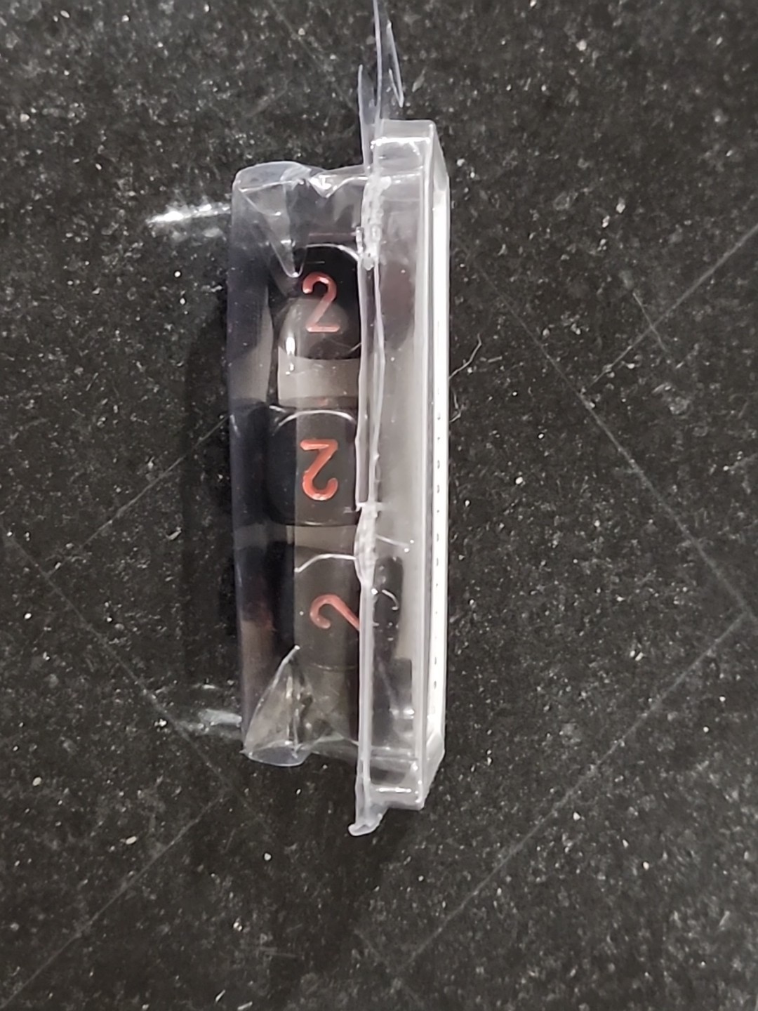 Wondertrail Opaque Dice Red Numbers (4 Pack)