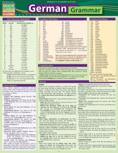 German Grammar - Paperback By Barcharts, Inc. - VERY GOOD