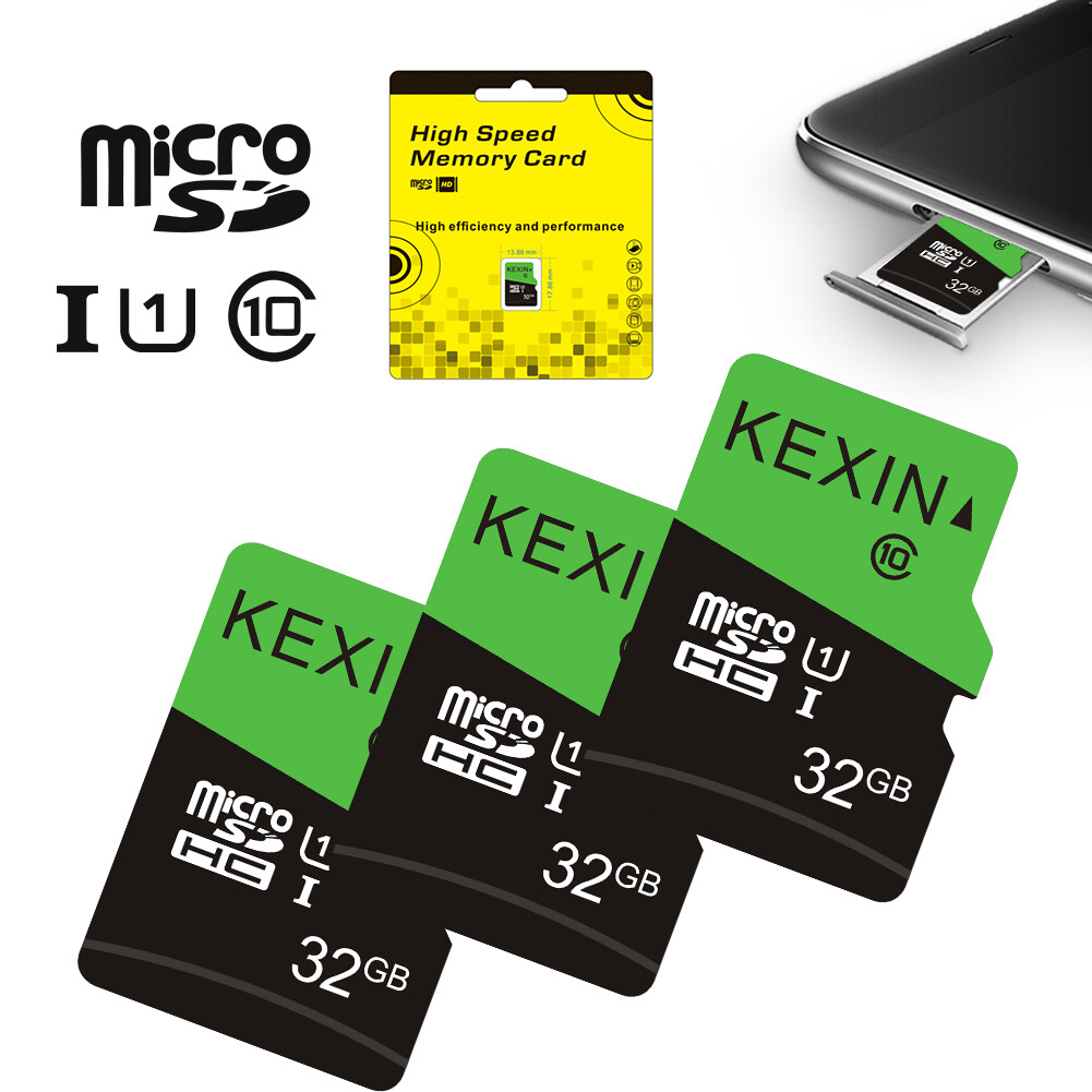 3PCS 32GB Micro SD Memory Card SDHC Class 10 Flash TF Card For Phone Camera