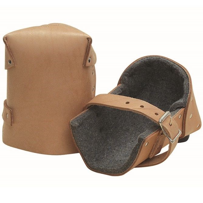 Kraft Tool Deluxe Leather Knee Pads has 1/2" Thick Felt