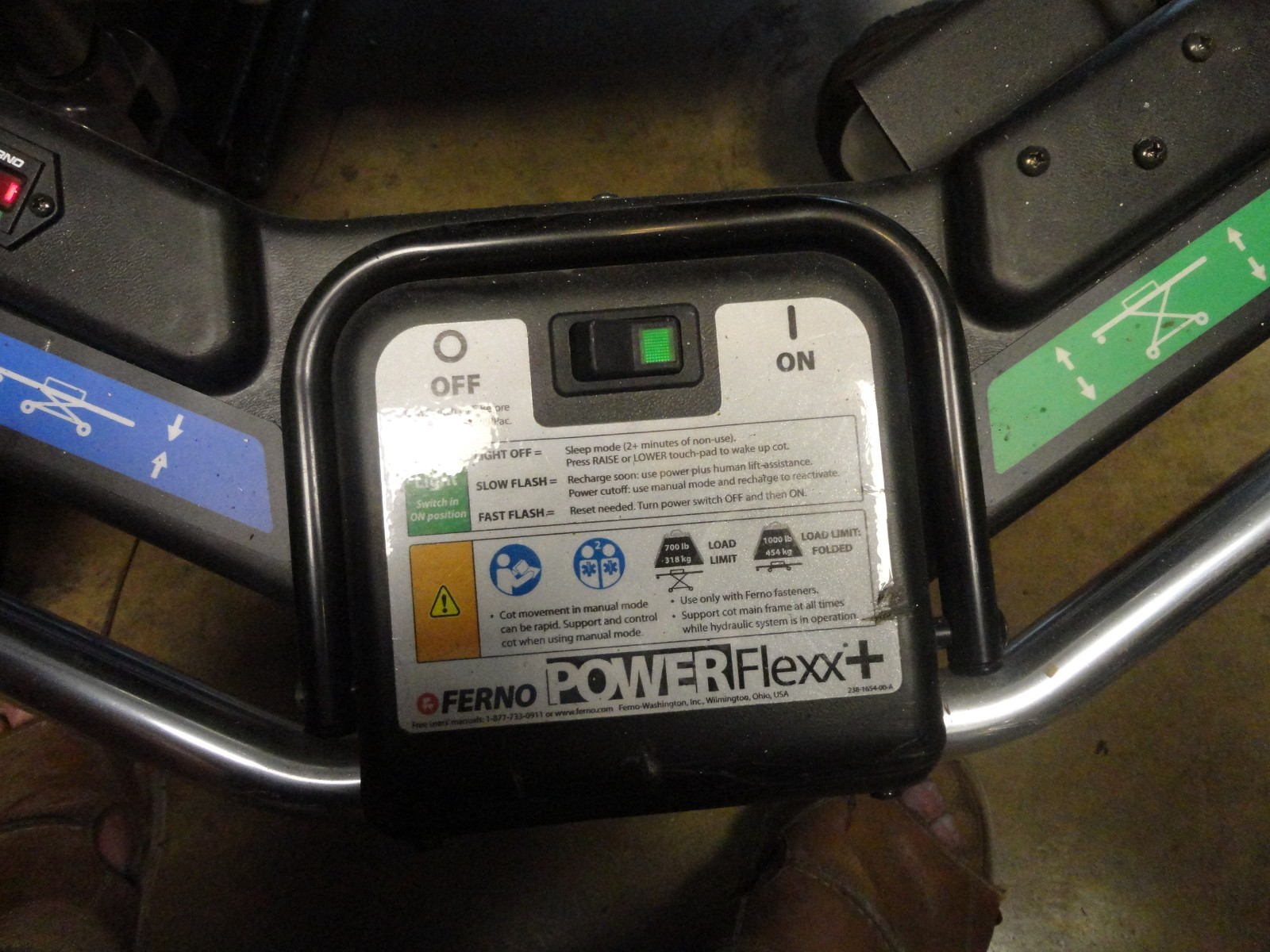 Ferno POWERFlexx+ Powered Ambulance Cot NEW Titanium never used from a college