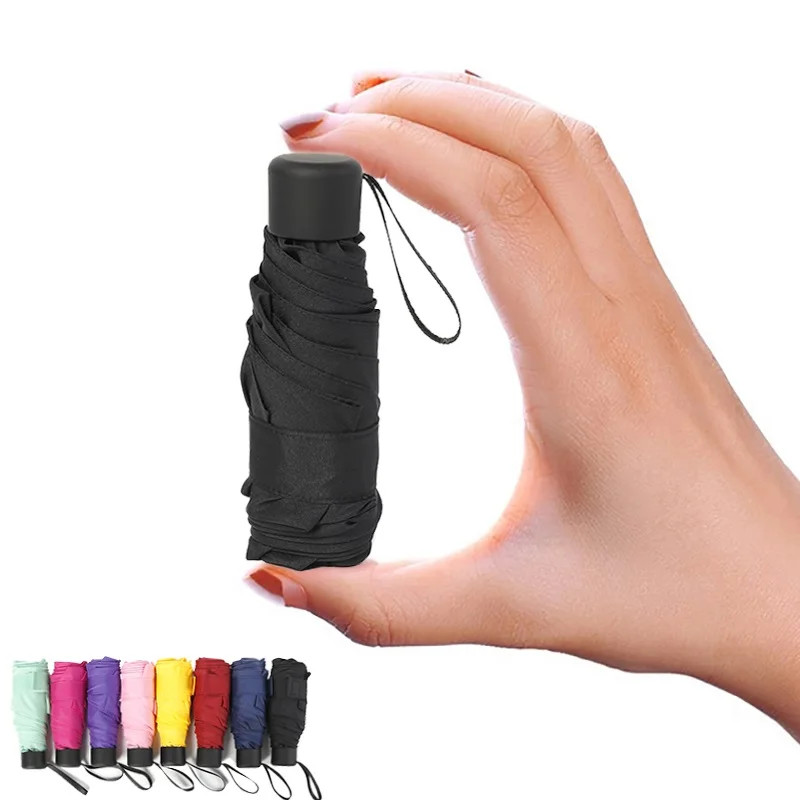 Mini Women Pocket Small Umbrella Anti UV Paraguas Sun Umbrella Rain Windproof Li
