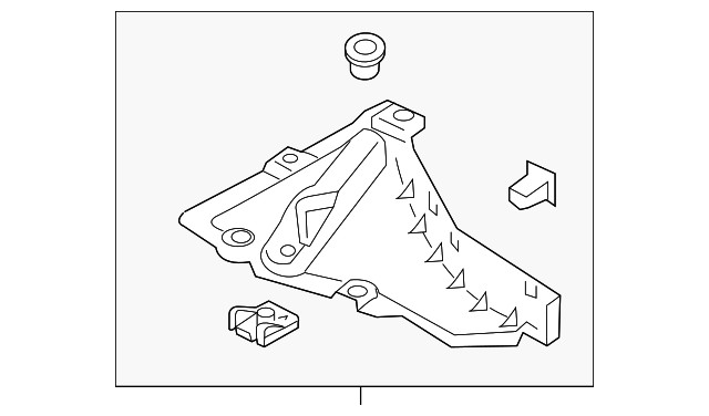 Genuine Audi Radiator Support Splash Shield 4K0-853-888-G