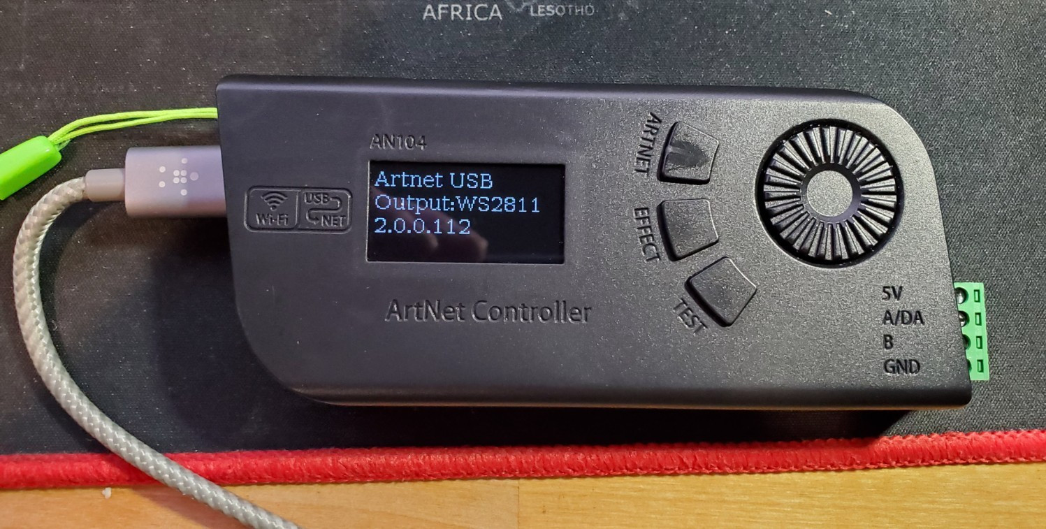 Mini WiFi Art-Net SPI DMX Controller Support ARTNET/Built-in Effect/DMX Code