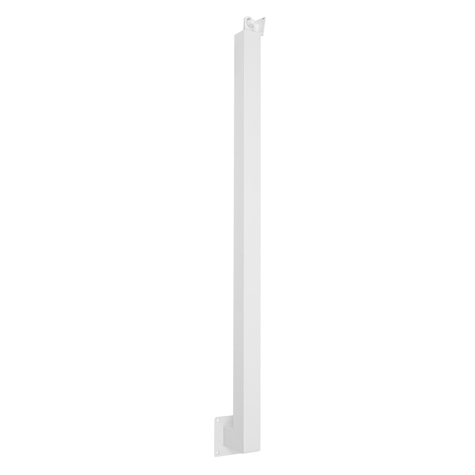 Square Stair Baluster Posts - Durable Metal Railing Decor for Stairs, White