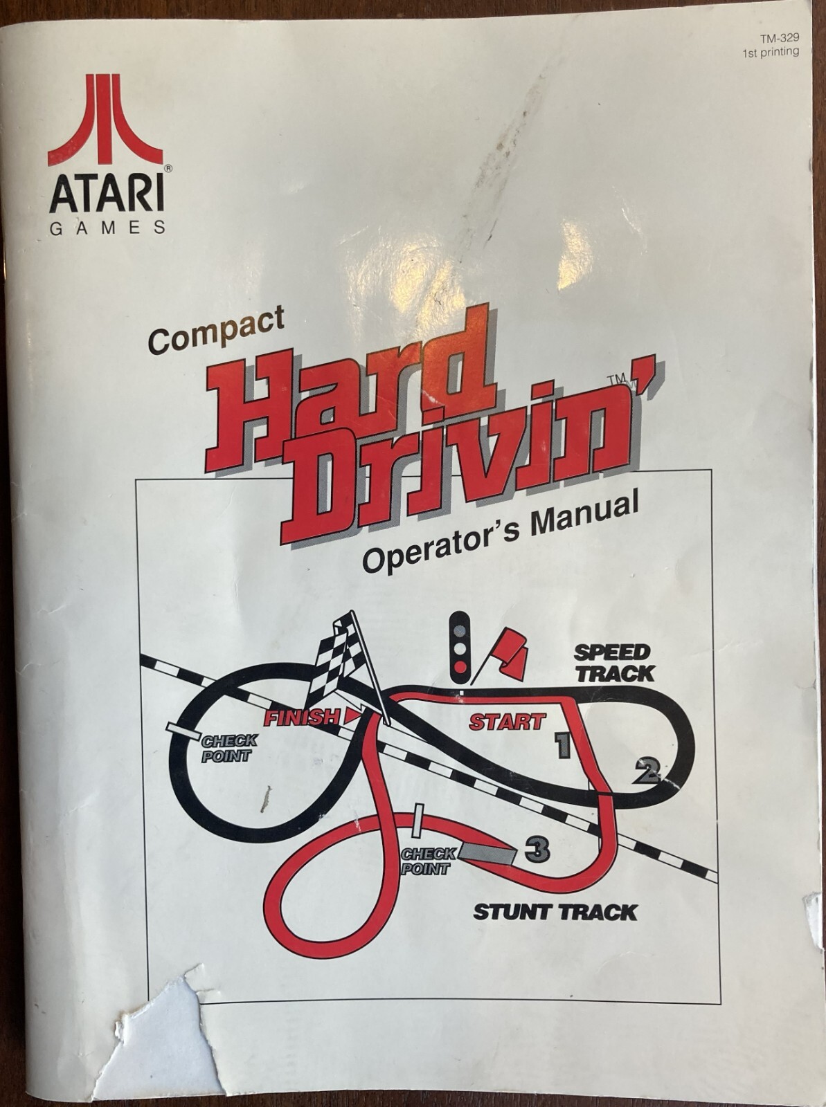 Hard Drivin' Arcade Game Manual and Schematic Package