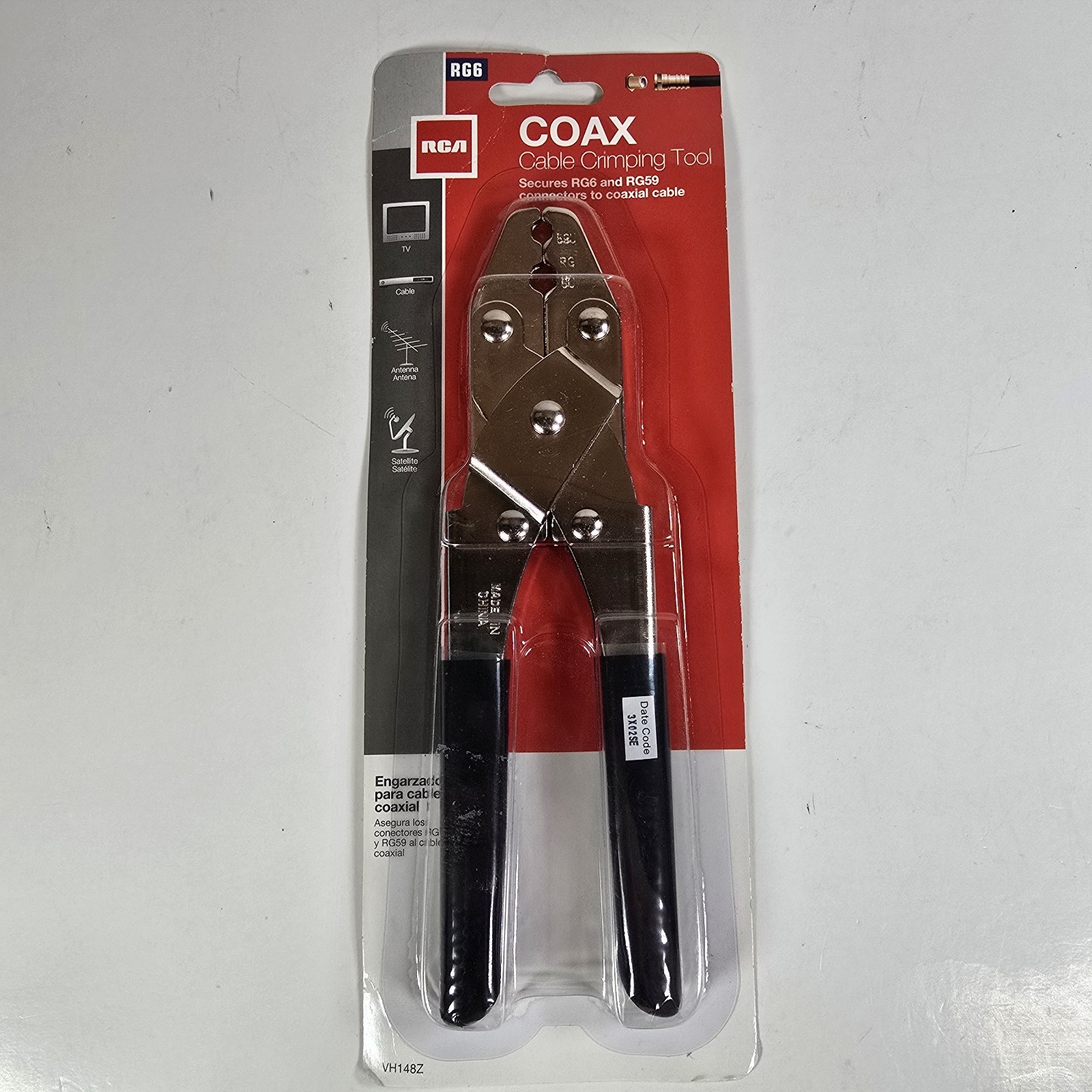 RCA VH148Z Coax Cable Crimping Tool RG6 RG59 Coaxial Connector Crimper New