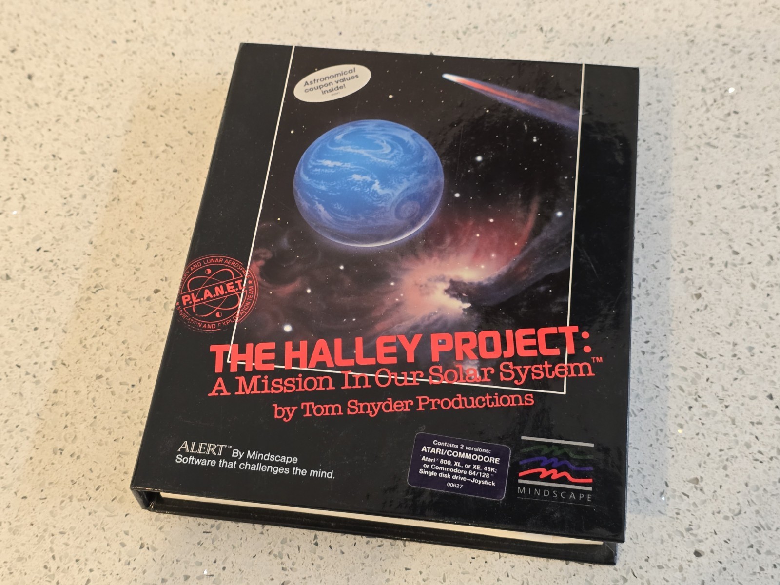 Commodore 64 The Halley Project Mission In Solar System Software Cassette