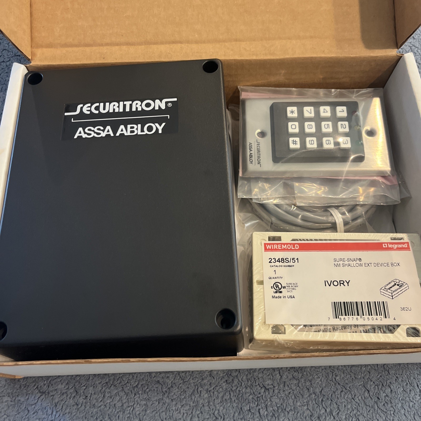 Securitron ASSA ABLOY Dk-16 Access Control Keypad, Dk-16, 12Key, Indoor