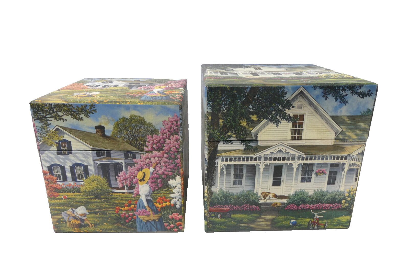 Vintage Used Bobs Boxes Fine Art Sloane 2001 Nesting Box Boxes Decorative