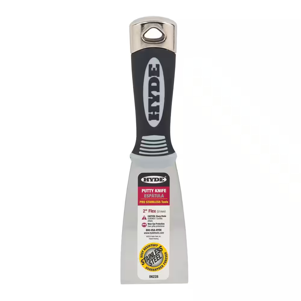 2 In. Pro Stainless Flex Putty Knife Hammer Head