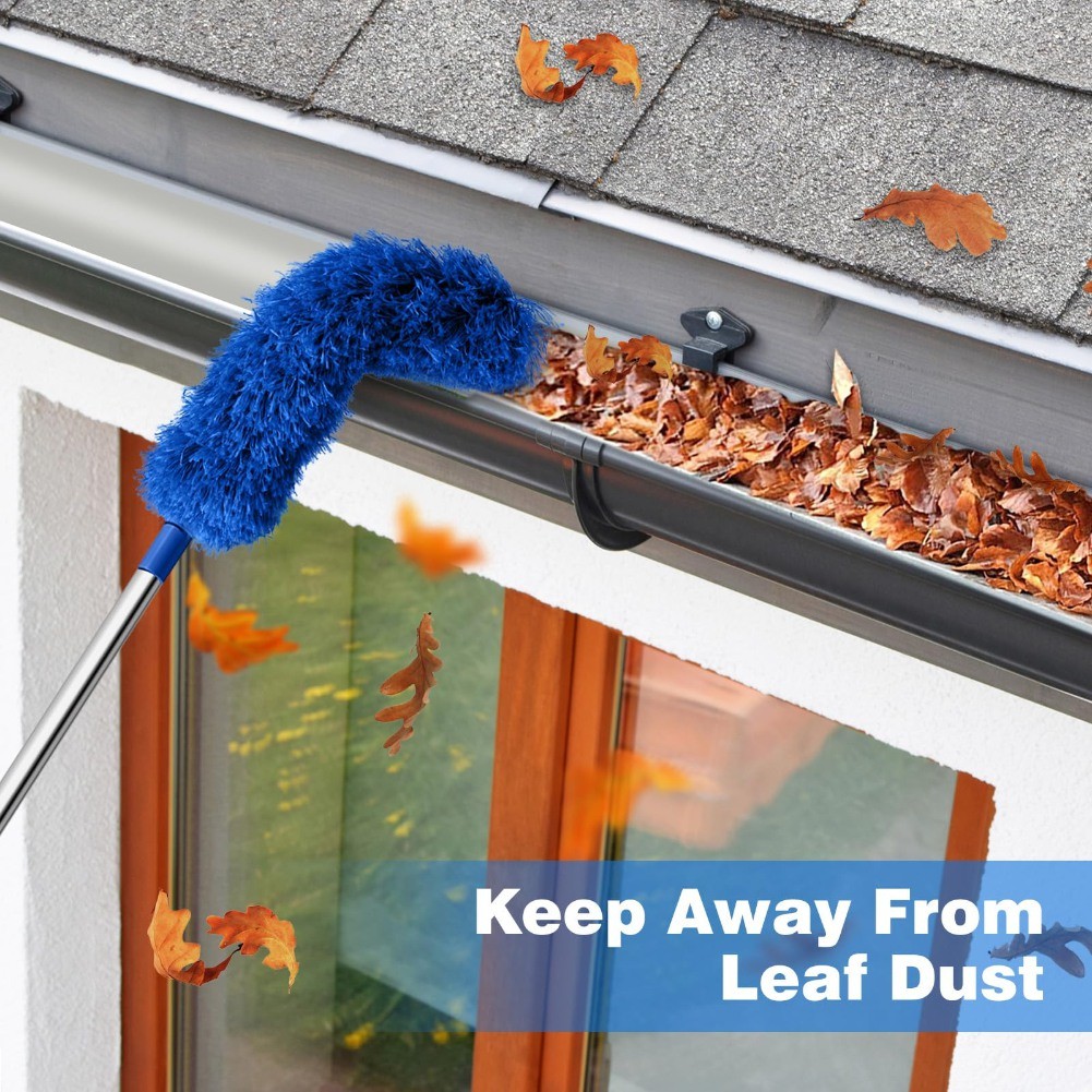 Cobweb Duster with Extension Pole, Web Brush and Washable Ceiling Duster7884