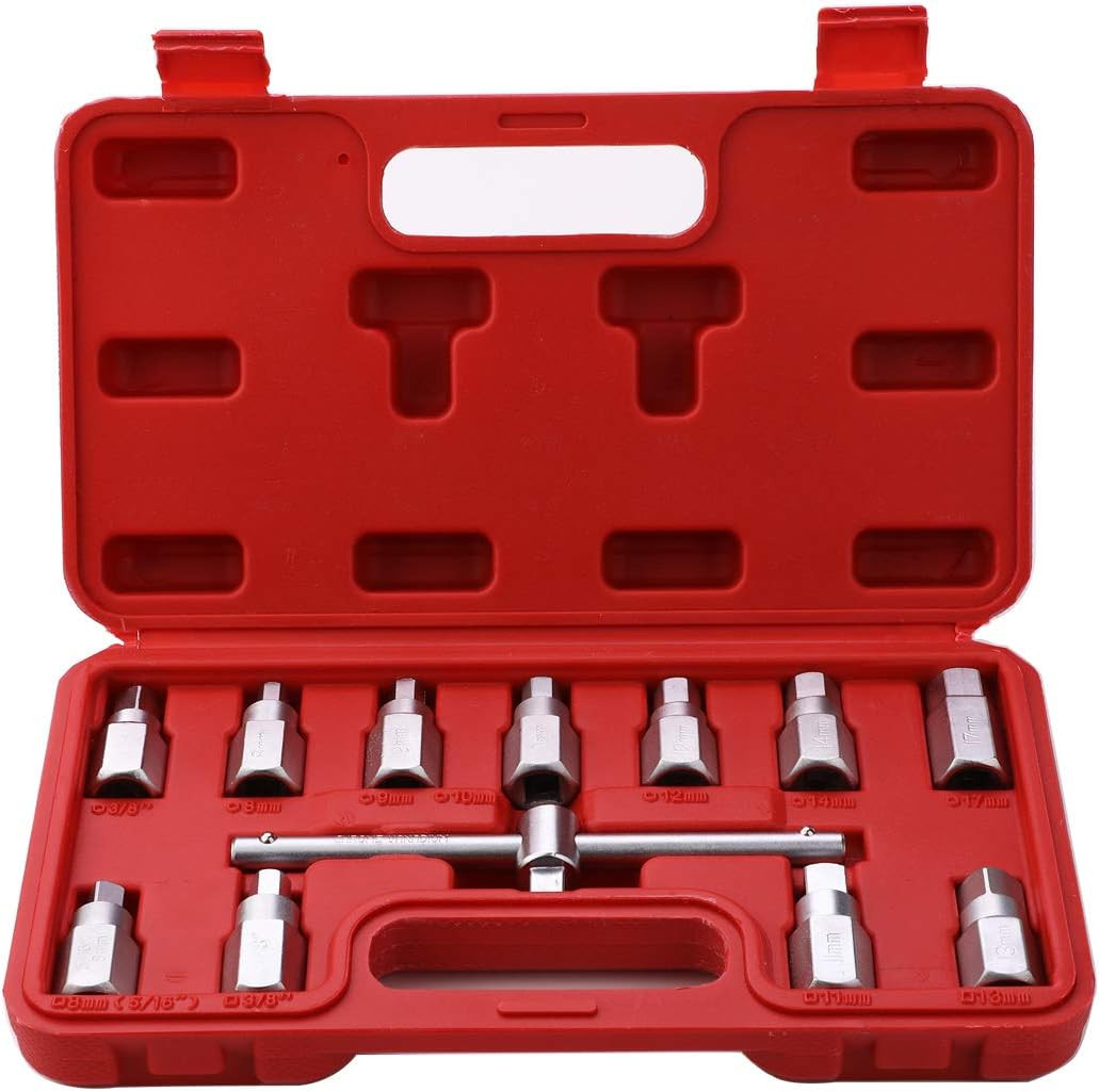 Dados Tapón Carter Aceite Transmisión Diferencial Cuadrado Hexagonal 12PZ 3/8"