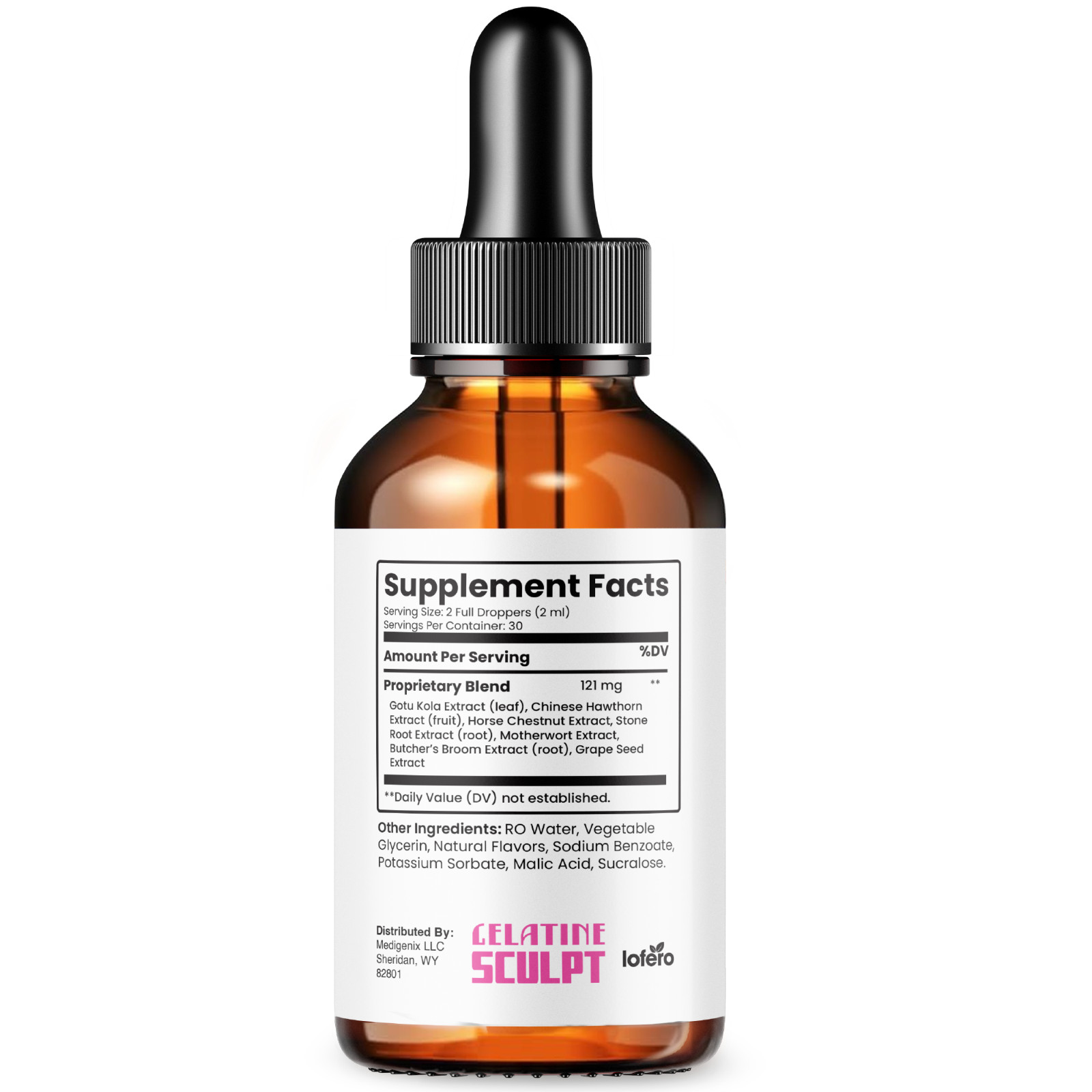 Gelatine Sculpt Drops, Natural Metabolism Support & Healthy Weight Loss (2oz)