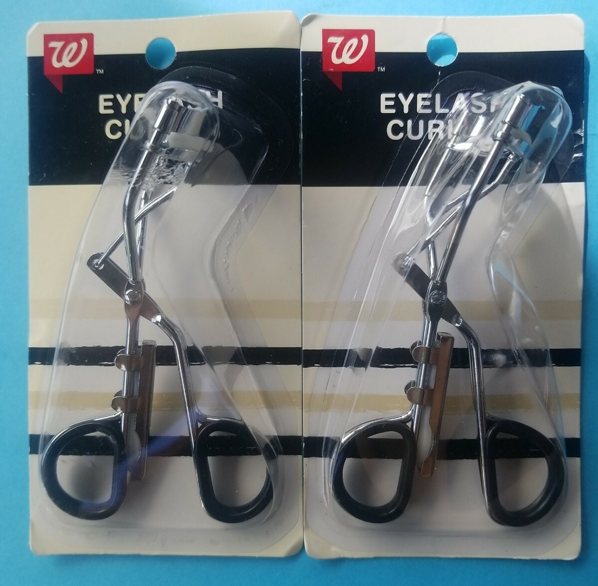 Lot of 2 Walgreens Eyelash Curler w/ Refill Pads