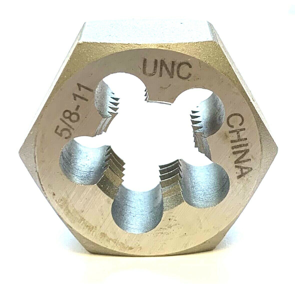 5/8-11 UNC CARBON STEEL HEXAGON RETHREADING HEX DIE - NEW!