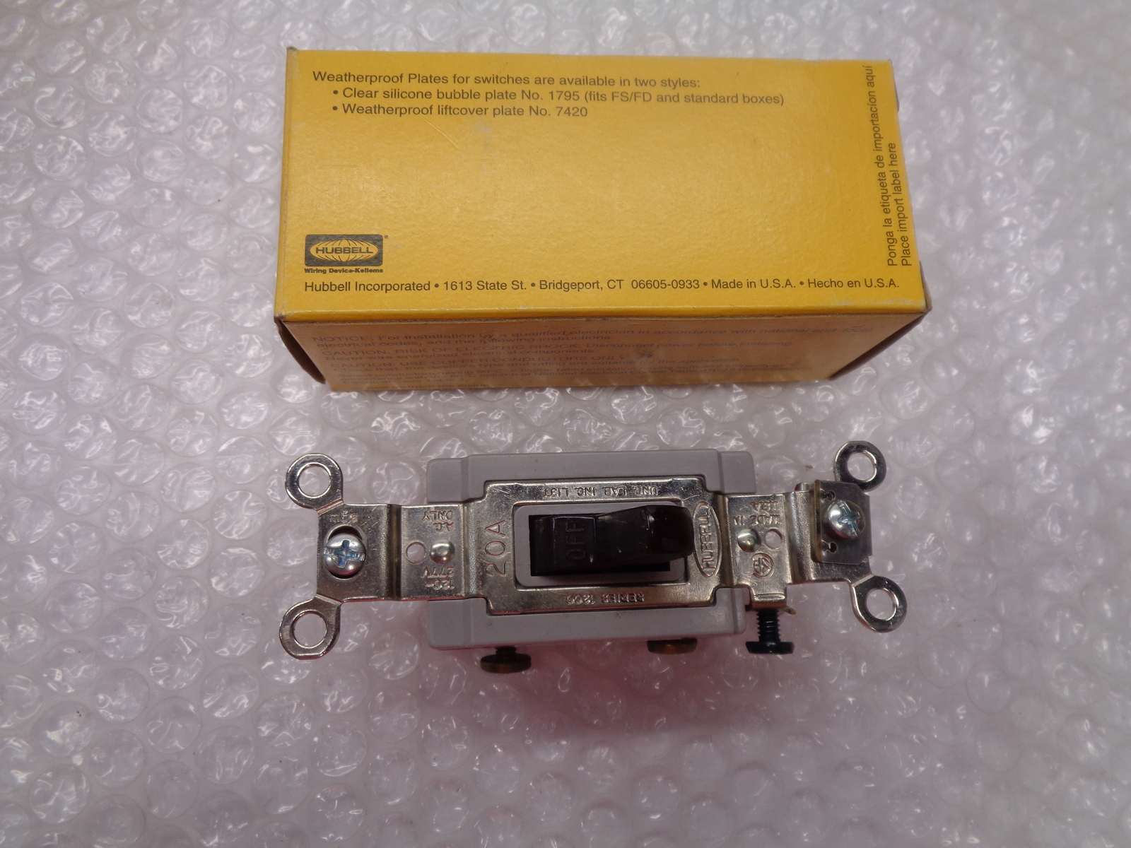 HUBBELL HBL1222 SWITCH NSMP