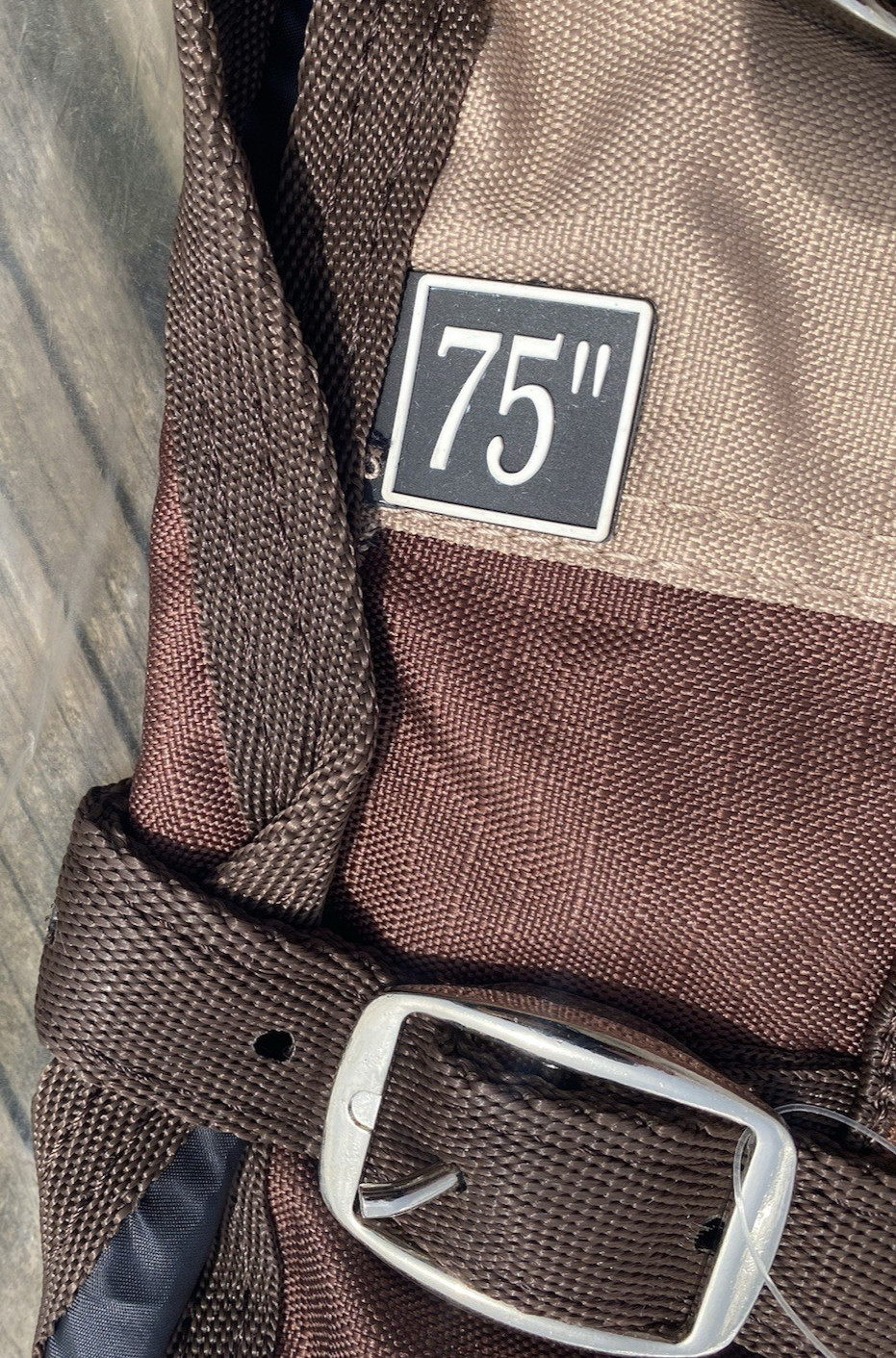600d 75" Brown/Tan Tough 1 Waterproof turnout sheet